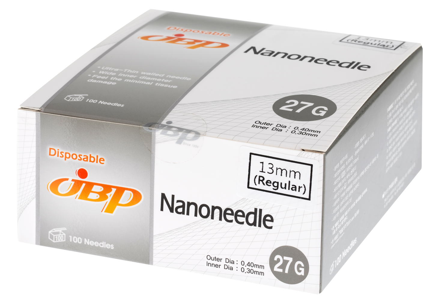 Nano Nadeln 27G 25mm (100 stk.)