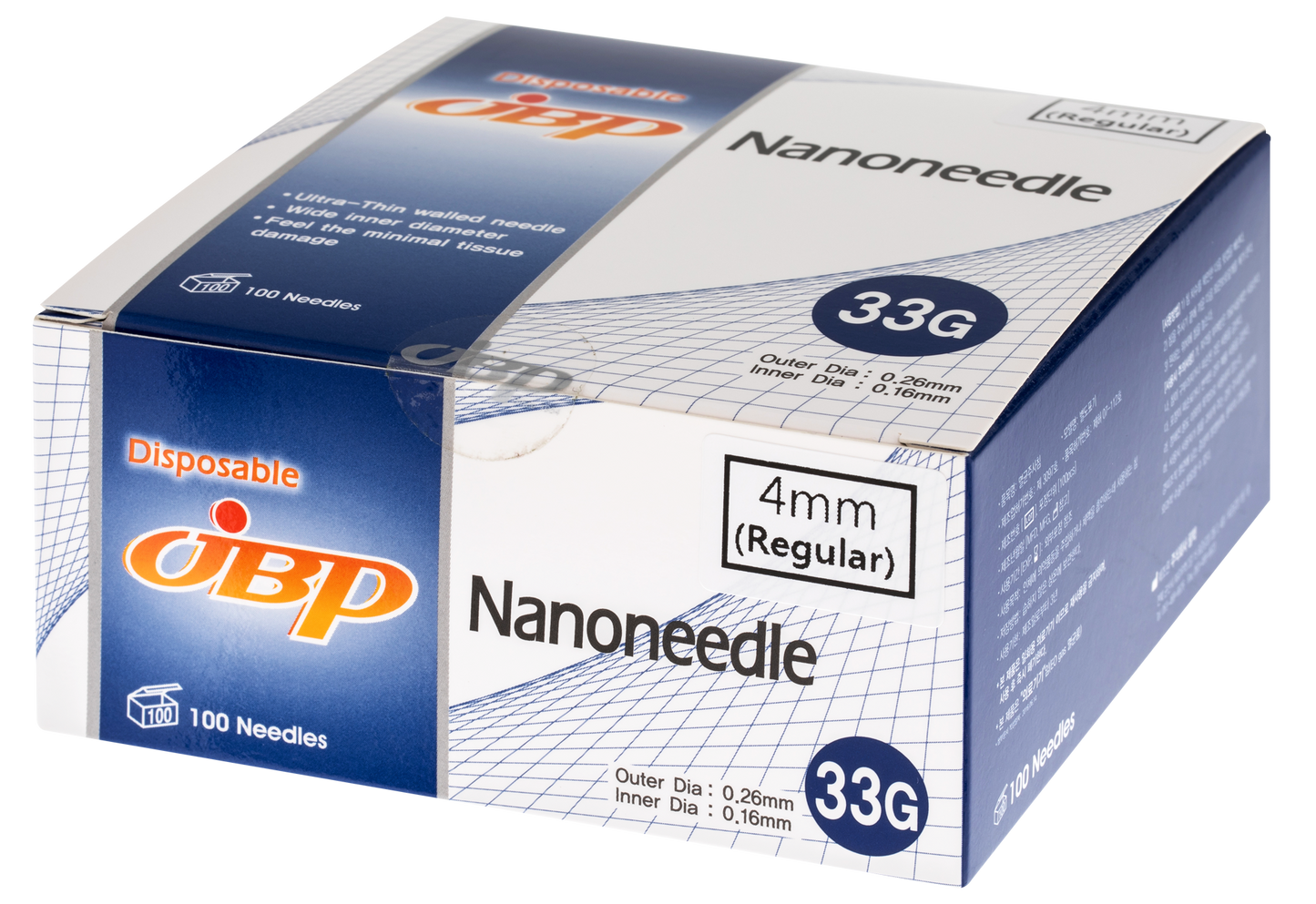 Nano Nadeln 33G 4mm (100 stk.)
